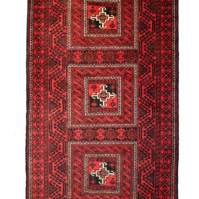 Wool Persian Rug 6.7 X 3.6 ft (207 X 112 cm)