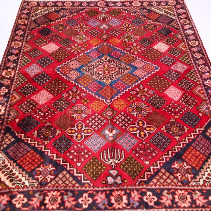 Vintage Wool Persian Rug 6.4 X 5.1 ft (193 X 155 cm)