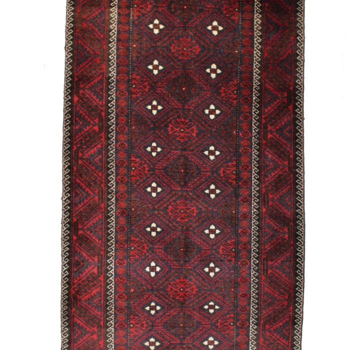 Wool Baluch Rug 7.3 X 3.7 ft (221 X 108 cm)