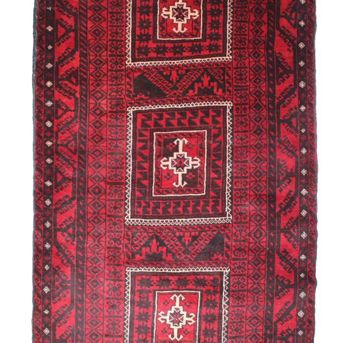Wool Handmade  Baluch Rug 6.5 X 3.10 ft (195 X 117 cm)