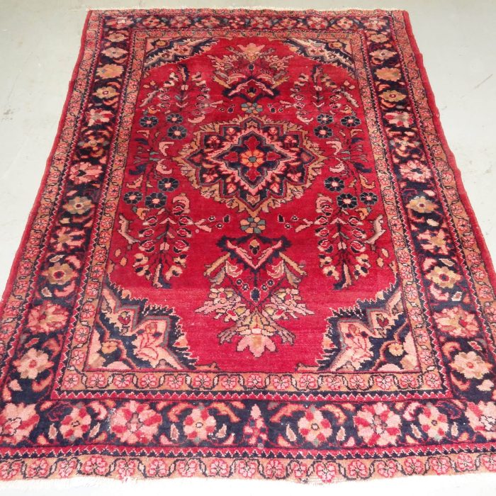 Handmade Vintage Wool Persian Rug, Size:6.10 X 4.11 ft (208 X 150 cm)
