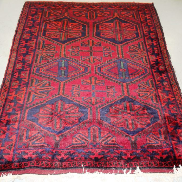 Handmade Vintage Wool Persian Rug 6.8 X 5.2 ft (203 X 157 cm)
