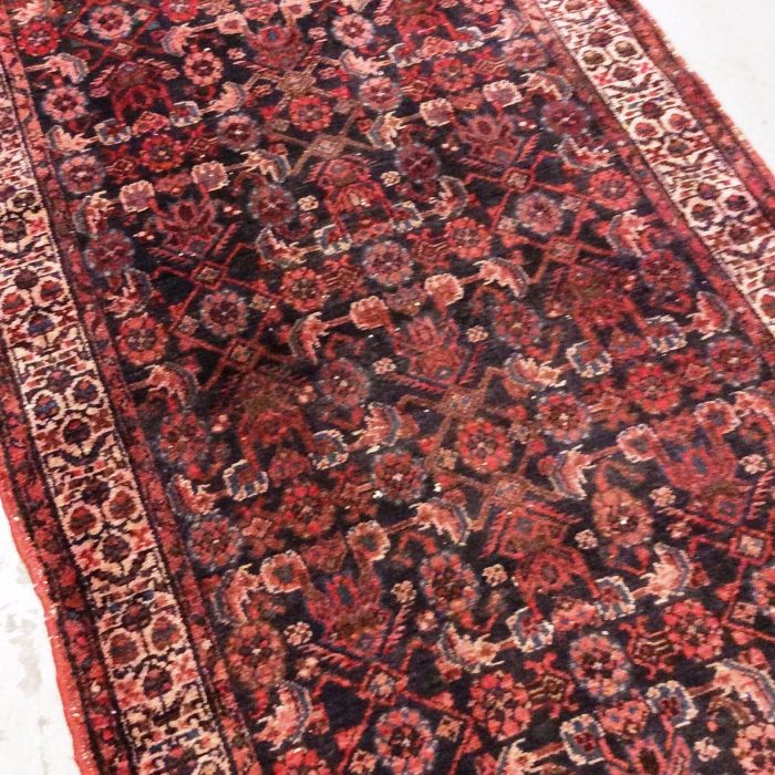 Vintage Wool Persian Runner Size:13.2 X 3.8 ft (405 X 116 cm)