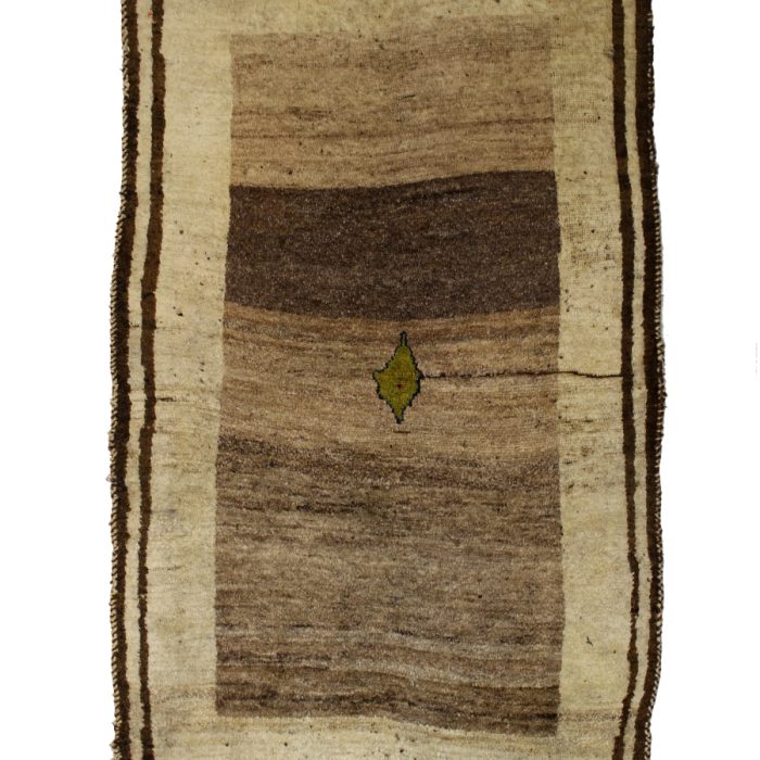 Handmade Wool Vintage Gabbeh Persian Rug Size: 5.8 X 3.5 ft (173X 104 cm)