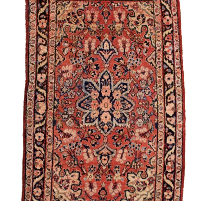 Vintage Persian Rug 6.9 X 4.2 ft (206 X 127 cm)