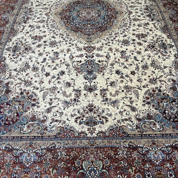Persian Silk Machine Made Rug Size: 7 X 10 ft (200X 300 cm)