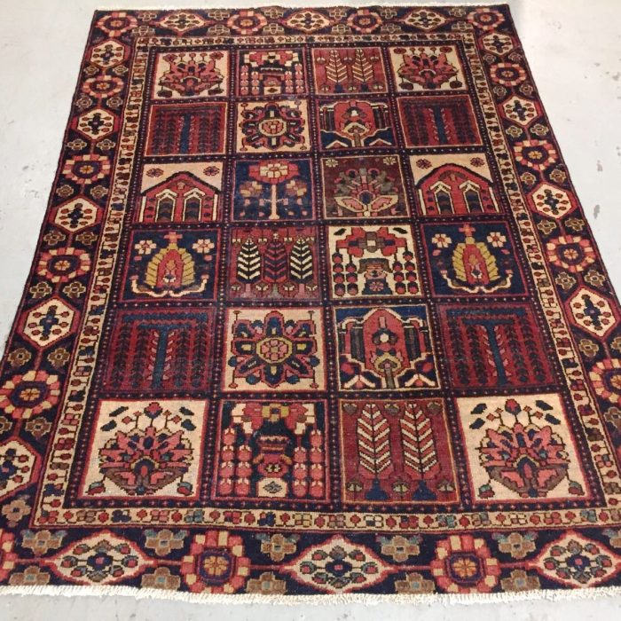 Vintage Persian Rug 6.4 X 4.7 ft (193 X 140 cm)