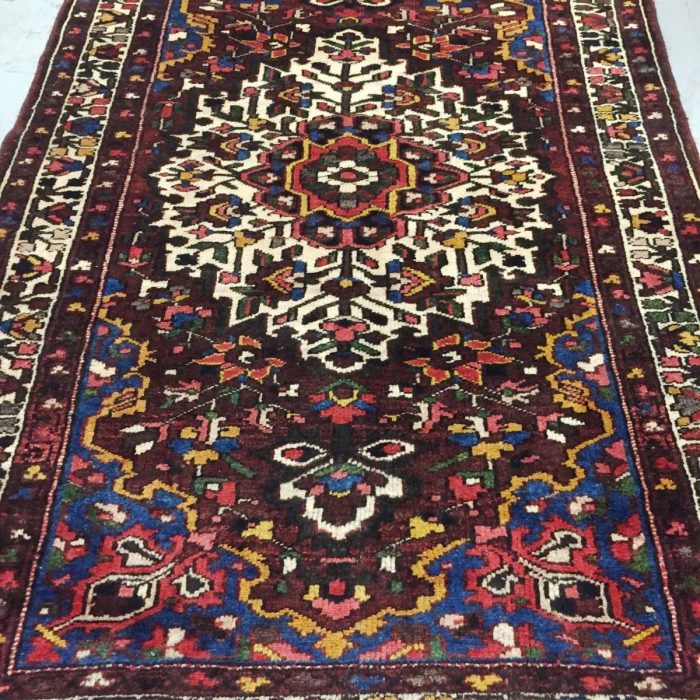 Handmade Persian Vintage Wool Rug Size: 6.6 X 4.4 ft (198 X 132 cm)