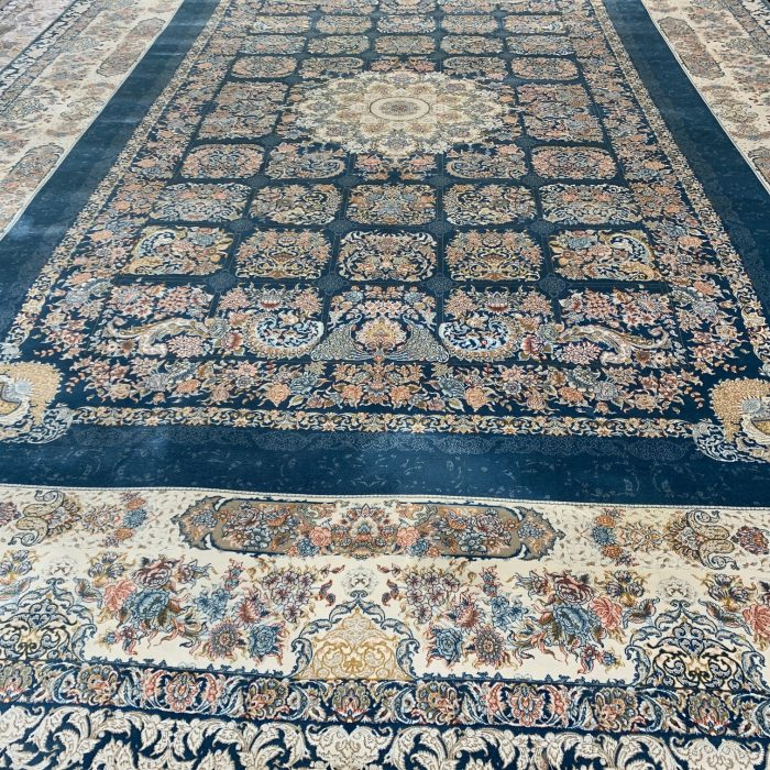 Machine Made Persian Rug Size: 11.6 x 8.3 ft (350 X 250 cm)
