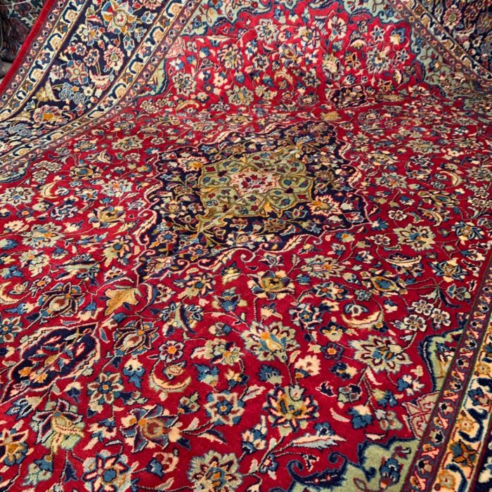 Handmade Wool Isfahan Persian Rug 13.2 X 9.6 ft (401 X 293 cm)