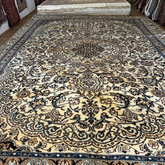Persian Wool & Silk Rug size:12.7 X 9.8 ft (387 X 299 cm)