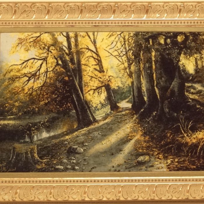 Hand Woven Wool & Silk Tableau Rug Size: 2.4 x 3 ft (70 x 90 cm)