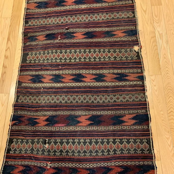 Vintage Wool Handmade Kilim, Size: 7 X 3 ft ( 213 x 91 ) cm