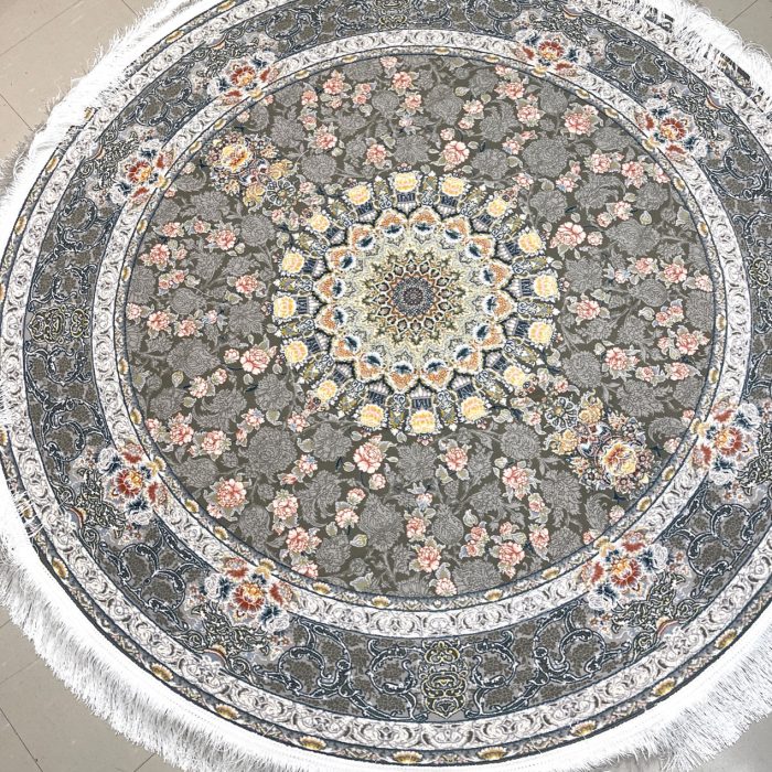 Machinery Round Persian Rug Size: 5 x 5 ft (150 X 150 cm)