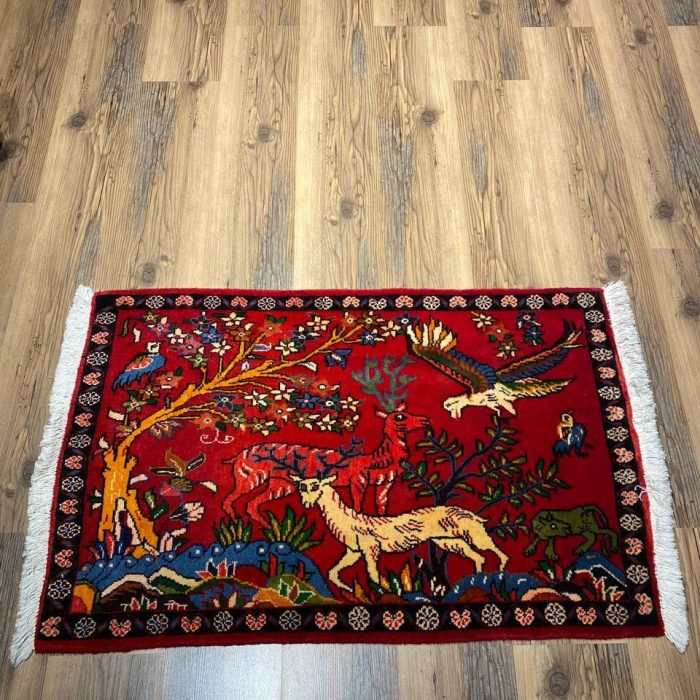 Persian Handmade Rug   3.6 X 2.3 ft (106 X 68 cm)