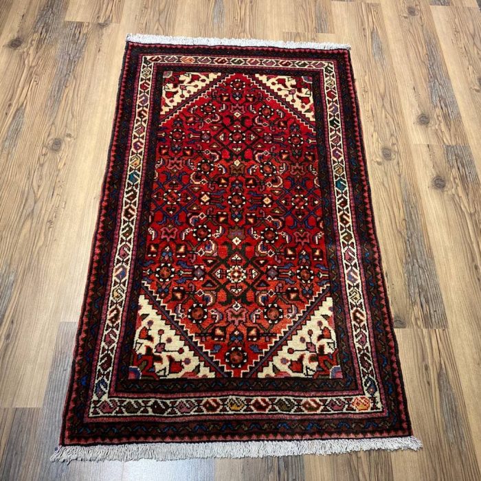 Handmade Wool Persian Rug   4.2 X 2.6 ft (127 X 76 cm)
