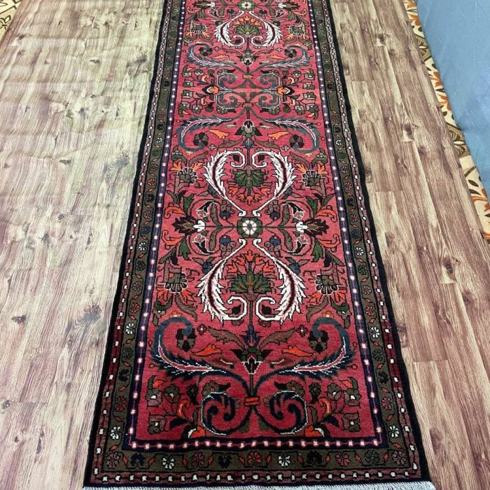 Persian Handmade Heriz Wool Runner, Size:10.2 X 2.10 ft (309 X 85 cm)