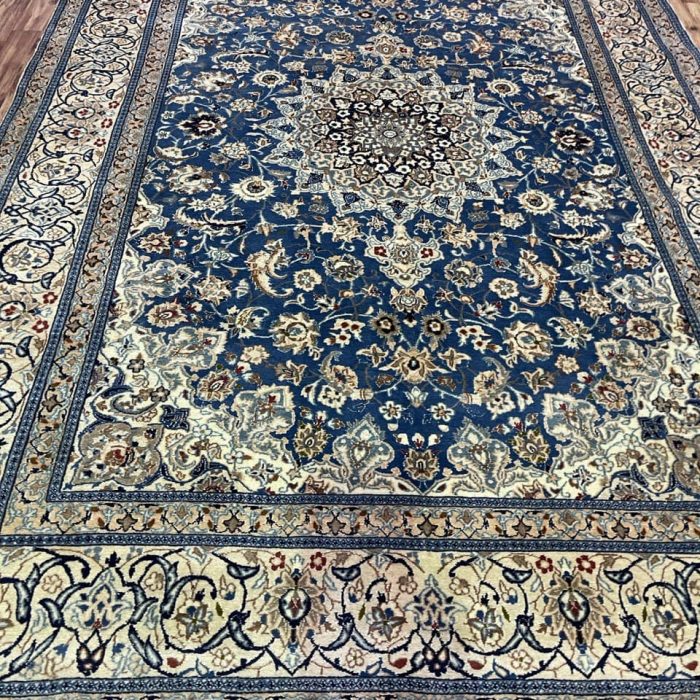 Handmade Persian Nain Wool & Silk Rug   11.9 X 7.10 ft (340 X 240 cm)