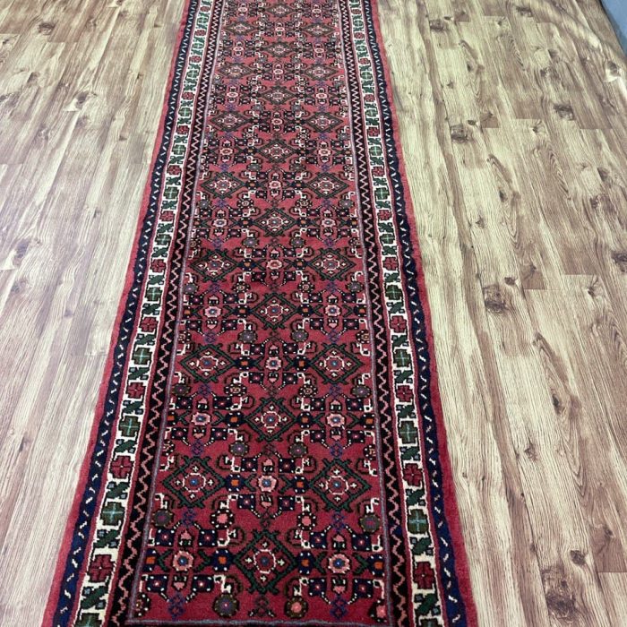 Persian Handmade Wool Runner Size: 9.10 X 2.4 ft (300 X 71 cm)