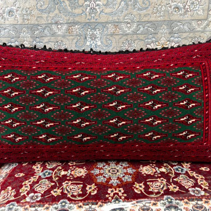 Persian Handmade Wool Turkaman Poshti (pillow) Size: 1.19 X 3.7 ft (55 X 110 cm)
