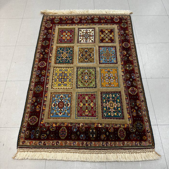 Persian Handmade Wool Kilim-Rug Size: 3.6 X 2.6 ft (105 X 75 cm)
