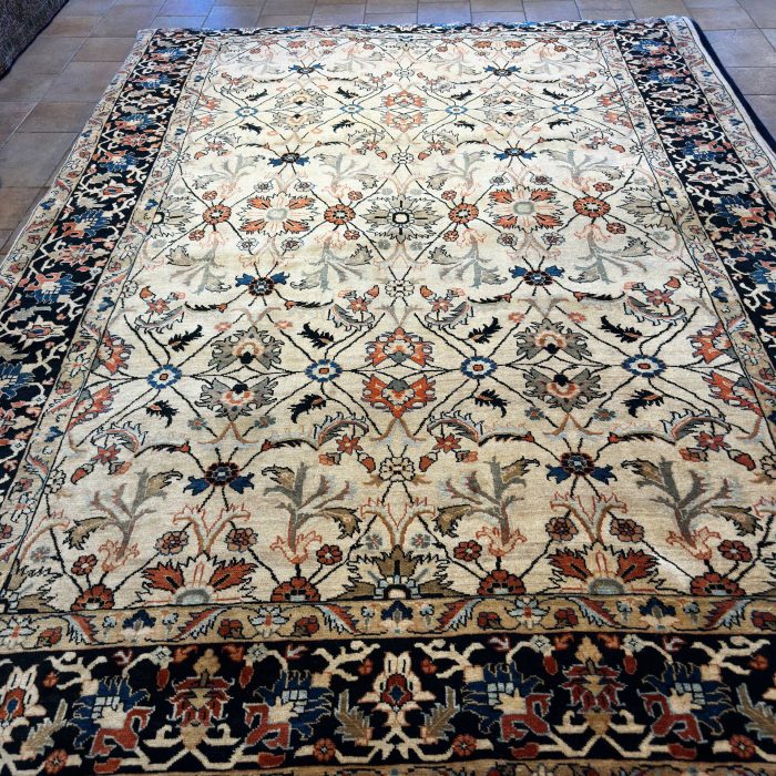 Vintage Persian Heriz Handmade Wool Rug Size: 8 x 11.4 ft( 244 x 345 cm)