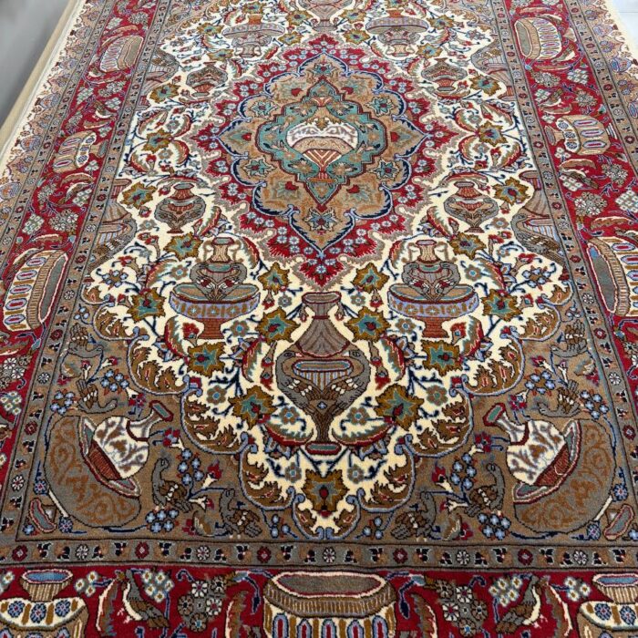 Handmade Kashmar Wool Persian Rug Size: 9.11 x 6.5 ft (302 x 196 cm)