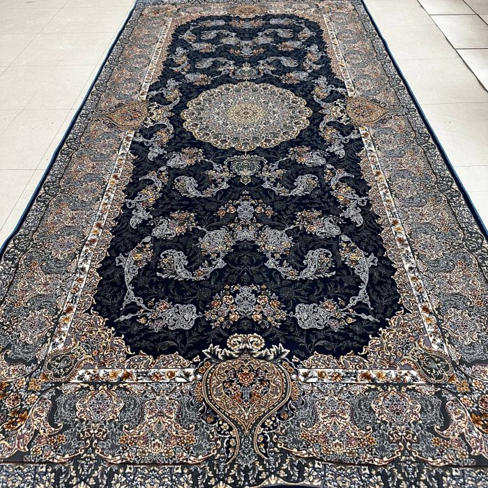 Persian Silk Machine made Rug Size: 6.8 x 3.3 ft(200 x 100 cm)