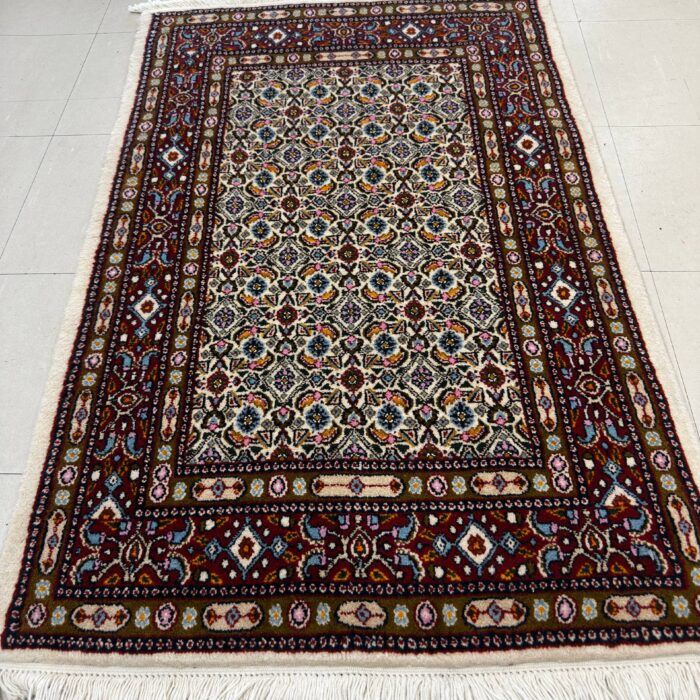 Persian Hand-made wool Rug Size: 3.11 x 2.7 ft(119 x 77 cm)