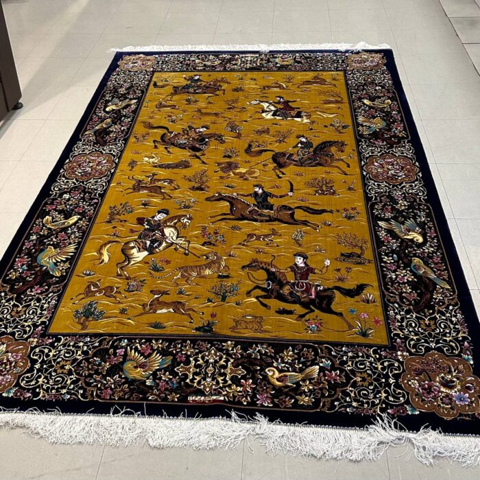 Persian Silk Machine-Made Rug Size: 6.7 x 4.5 (200 x 135 cm)